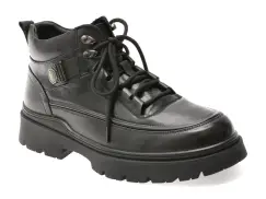 Ghete GRYXX negre, 8099, din piele naturala imagine
