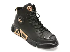 Ghete GRYXX negre, 85109, din piele naturala imagine