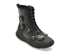 Ghete GRYXX negre, AD20, din piele naturala imagine