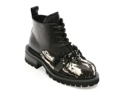 Ghete GRYXX negre, AF05, din piele naturala imagine