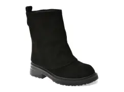 Ghete GRYXX negre, D729, din piele intoarsa imagine