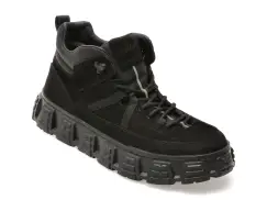 Ghete GRYXX negre, LN18, din piele naturala imagine