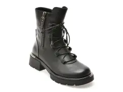 Ghete GRYXX negre, M405B, din piele naturala imagine