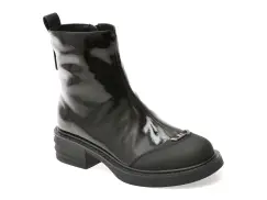 Ghete GRYXX negre, M67B, din piele naturala lacuita imagine