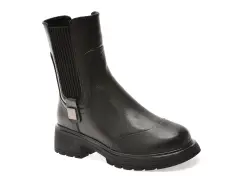 Ghete GRYXX negre, S132, din piele naturala imagine