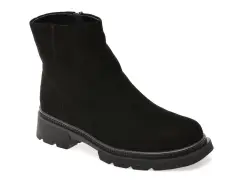 Ghete GRYXX negre, W687, din piele intoarsa imagine