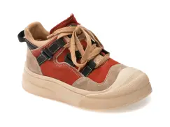 Ghete GRYXX rosii, 59683, din piele naturala imagine