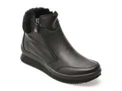 Ghete IMAC negre, 856680, din piele naturala imagine