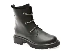 Ghete IMAGE negre, 1504161, din piele naturala imagine