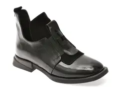 Ghete IMAGE negre, 1532024, din piele naturala lacuita imagine