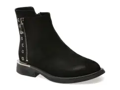 Ghete IMAGE negre, 370032, din piele intoarsa imagine