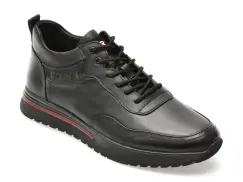 Ghete OTTER negre, LTK03, din piele naturala imagine