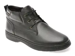 Ghete OTTER negre, SH8623, din piele naturala imagine