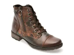 Ghete REMONTE maro, D4382, din piele ecologica imagine