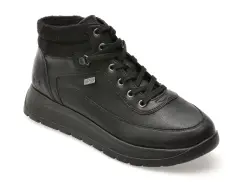 Ghete REMONTE negre, D2V71, din material textil imagine