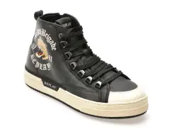 Ghete REPLAY negre, MZ6R09T, din material textil imagine