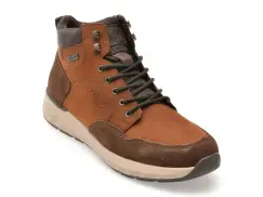 Ghete RIEKER maro, 11530, din piele naturala imagine