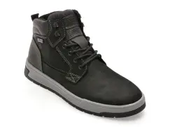 Ghete RIEKER negre, 36040, din piele naturala imagine