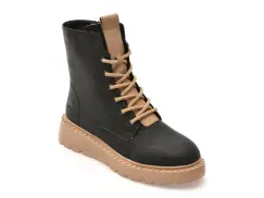 Ghete RIEKER negre, 70404, din piele naturala imagine