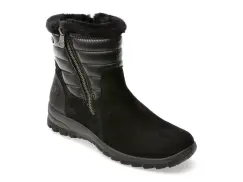 Ghete RIEKER negre, L7187, din piele naturala imagine