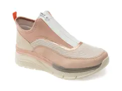 Ghete RIEKER roz, 48053, din material textil imagine