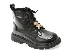 Ghete SELECTION KIDS negre, 532207, din piele naturala imagine