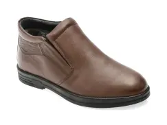 Ghete SHOWMEN maro, SH20411, din piele naturala imagine