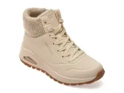 Ghete SKECHERS bej, UNO RUGGED, din piele ecologica imagine