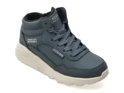Ghete SKECHERS bleumarin, 417009L, din piele ecologica imagine