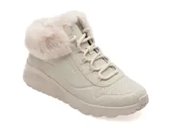 Ghete SKECHERS gri, 310362L, din piele ecologica imagine