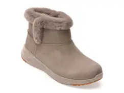 Ghete SKECHERS gri, ON-THE-GO STELLAR, din piele intoarsa imagine