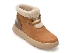 Ghete SKECHERS maro, ARCH FIT HORIZON BOOT, din piele intoarsa imagine