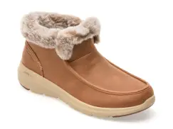 Ghete SKECHERS maro, GLACIAL ULTRA, din material textil imagine