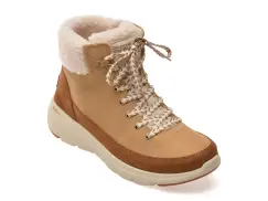 Ghete SKECHERS maro, GLACIAL ULTRA, din piele intoarsa imagine