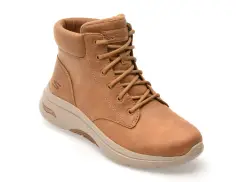 Ghete SKECHERS maro, GO WALK ARCH FIT 2.0 BOOT, din material textil imagine