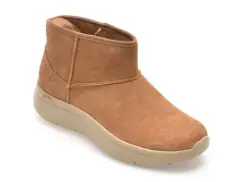 Ghete SKECHERS maro, ON-THE-GO ENCORE, din piele intoarsa imagine