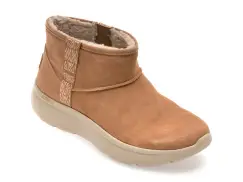 Ghete SKECHERS maro, ON-THE-GO ENCORE, din piele intoarsa imagine
