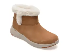 Ghete SKECHERS maro, ON-THE-GO STELLAR, din piele intoarsa imagine