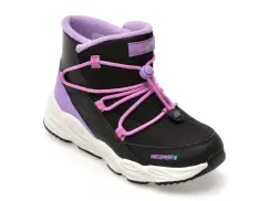 Ghete SKECHERS negre, 303492L, din material textil imagine