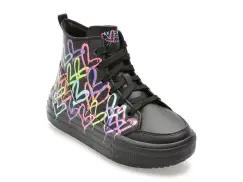 Ghete SKECHERS negre, 314075L, din piele ecologica imagine