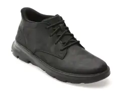 Ghete SKECHERS negre, ARCH FIT GARZA, din piele naturala imagine