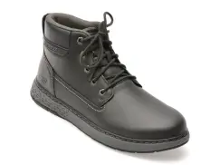 Ghete SKECHERS negre, GARLAN, din piele ecologica imagine