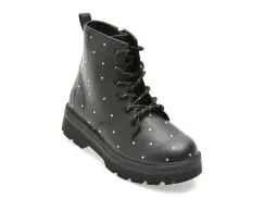 Ghete SKECHERS negre, GRAVLEN HI, din piele ecologica imagine