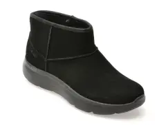 Ghete SKECHERS negre, ON-THE-GO ENCORE, din piele intoarsa imagine