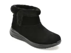 Ghete SKECHERS negre, ON-THE-GO STELLAR, din piele intoarsa imagine