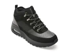 Ghete SKECHERS negre, UNO RUGGED, din material textil imagine