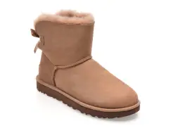Ghete UGG maro, 1016501, din piele intoarsa imagine