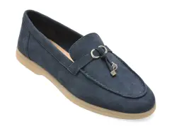 Mocasini ALDO bleumarin, 14001860, din piele intoarsa imagine