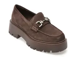 Mocasini ALDO maro, ONEAMETH 201, din piele intoarsa imagine