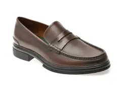 Mocasini ALDO maro, TUCKER 240, din piele naturala imagine